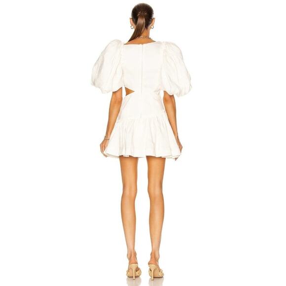 AJE Chateau Mini Dress Ivory - Picture 3 of 10